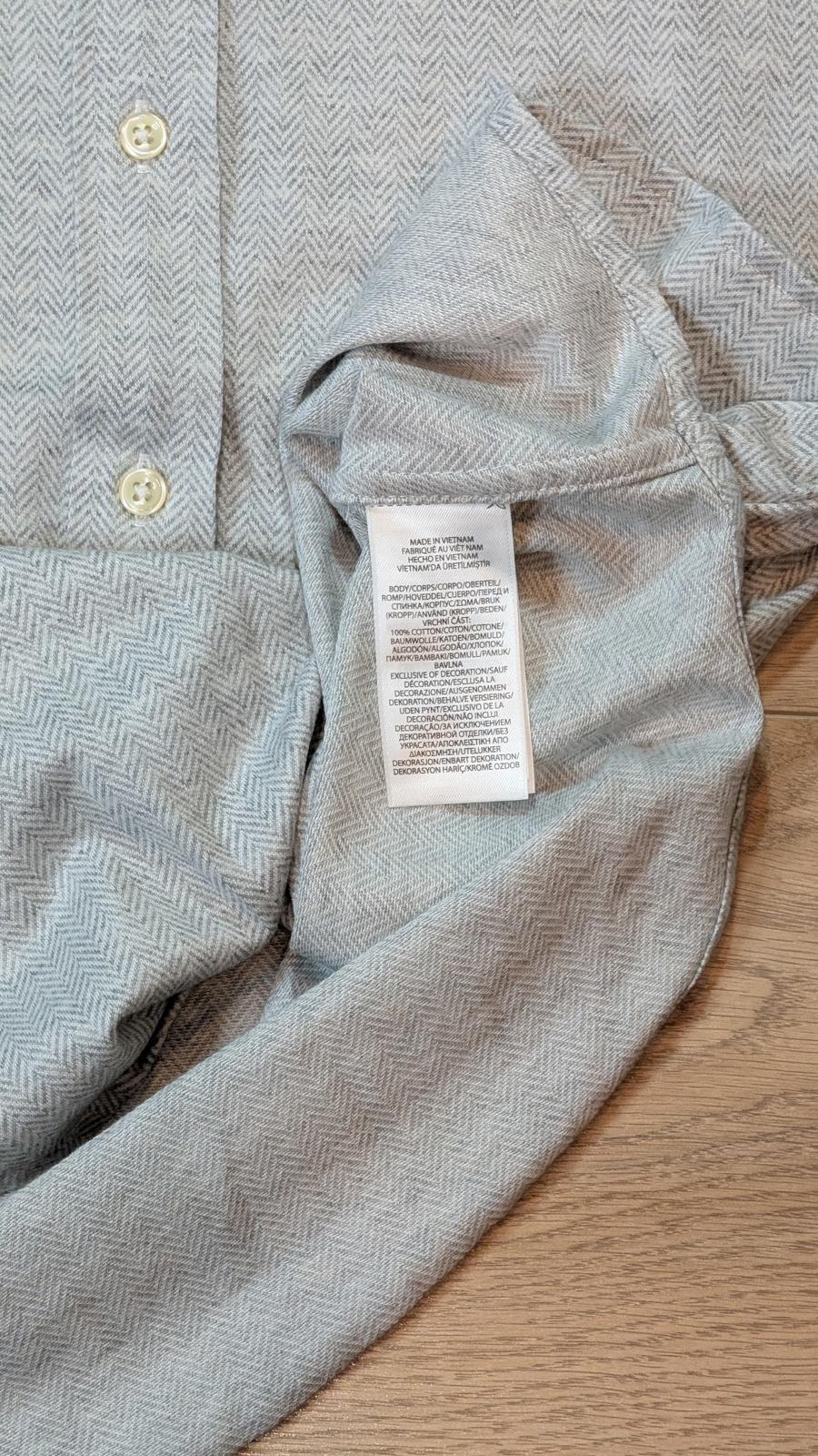 Ralph Lauren Men's Knit Dress Shirt - Grey - Size Medium