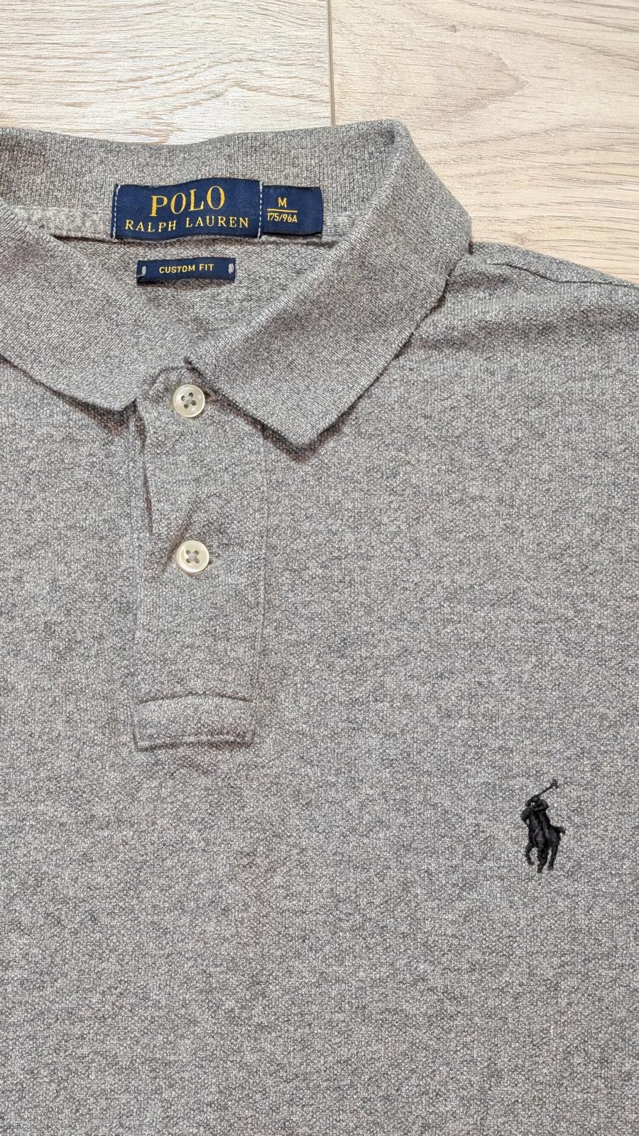 Ralph Lauren Men's Custom Fit Polo T Shirt - Grey - Size Medium