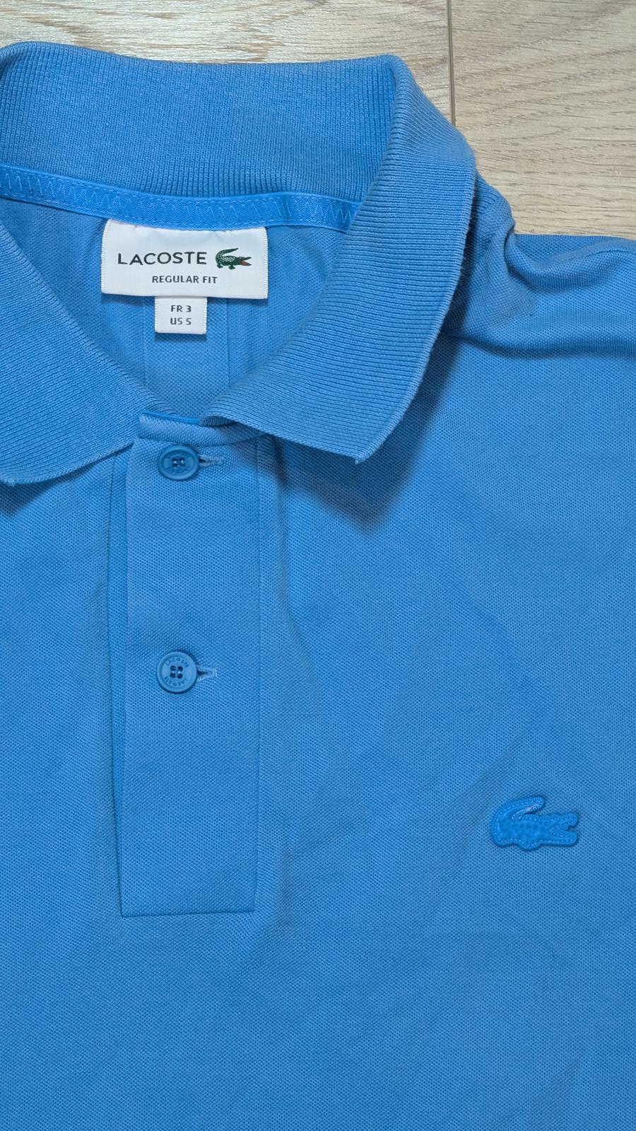 Lacoste Men's Regular Fit Polo T Shirt - Blue - Size 3 / Small