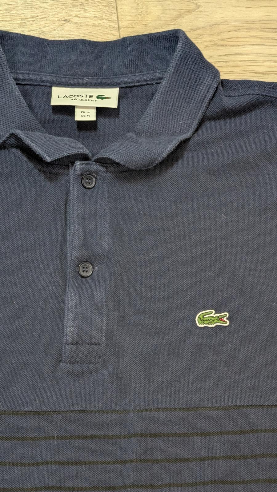 Lacoste Men's Regular Fit Polo T Shirt - Navy - Size 4 / Medium