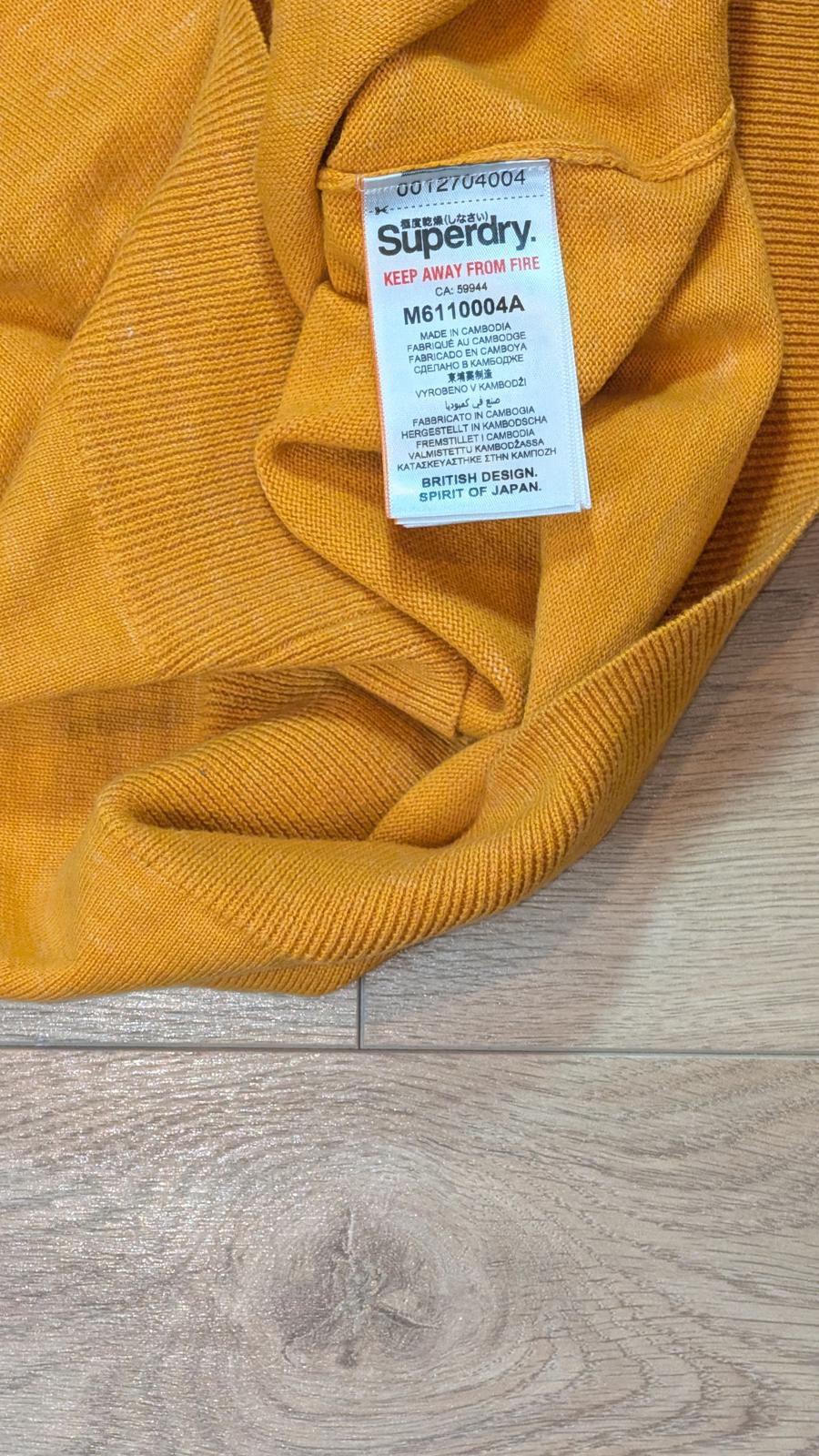 Superdry Men's Sweatshirt Jumper - Orange - Size Medium