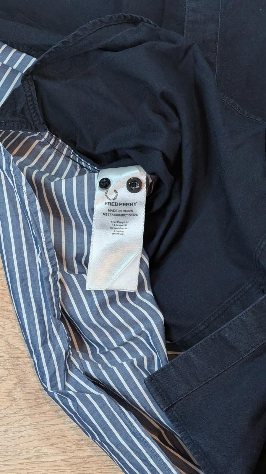Fred Perry Men's Shirt - Navy - Size XL