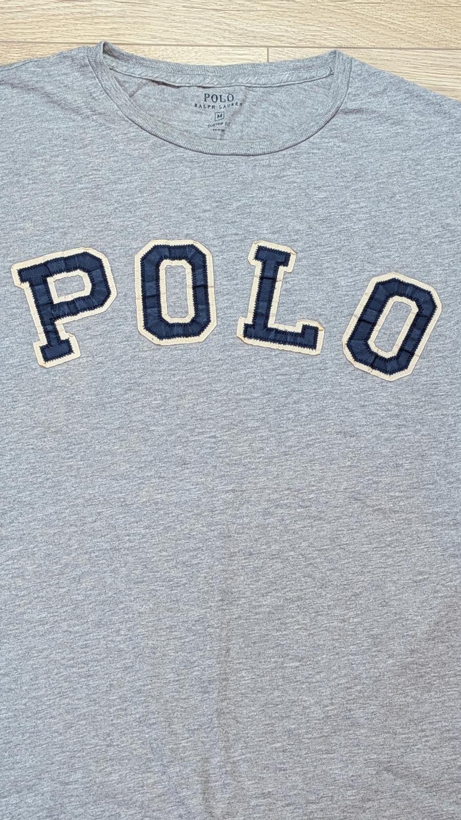Ralph Lauren Men's Custom Fit T Shirt - Grey - Size Medium