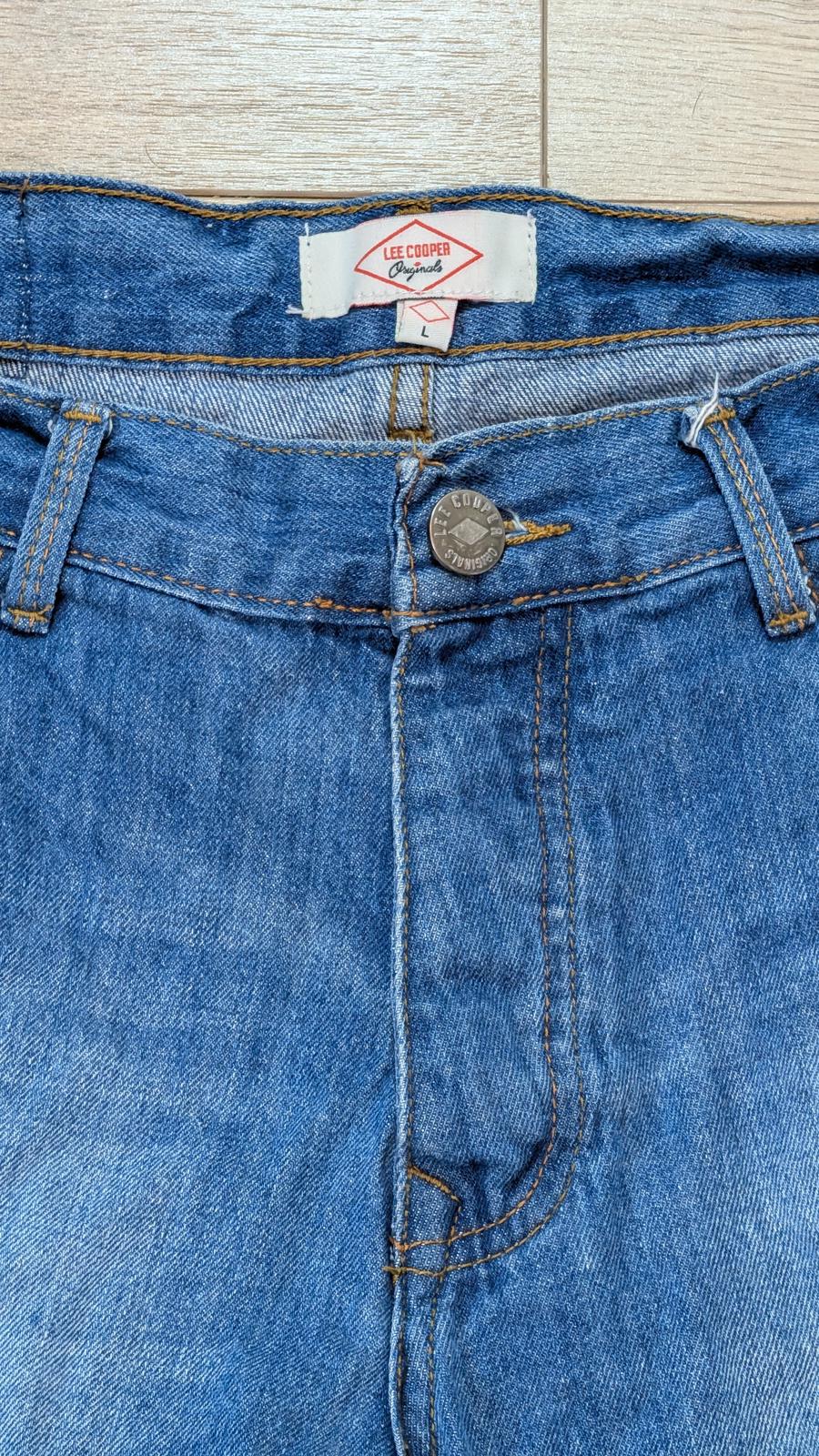 Lee Cooper Men's 3/4 Shorts - Blue - Size 34W 19L