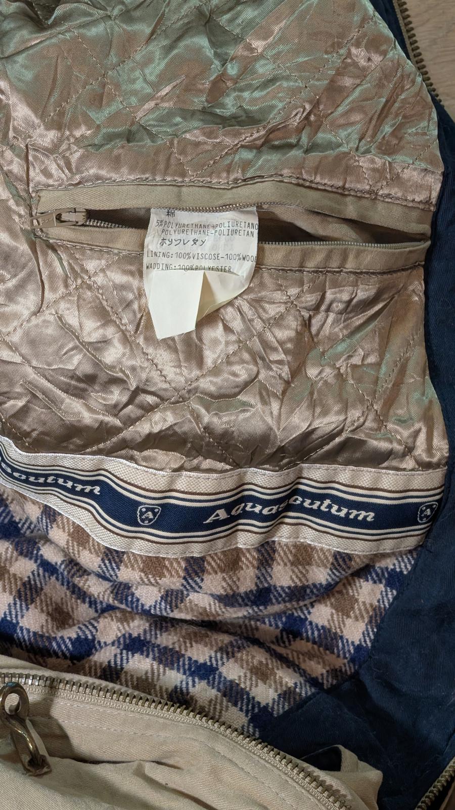 Aquascutum Men's Vintage Jacket Coat - Tan - Size Medium