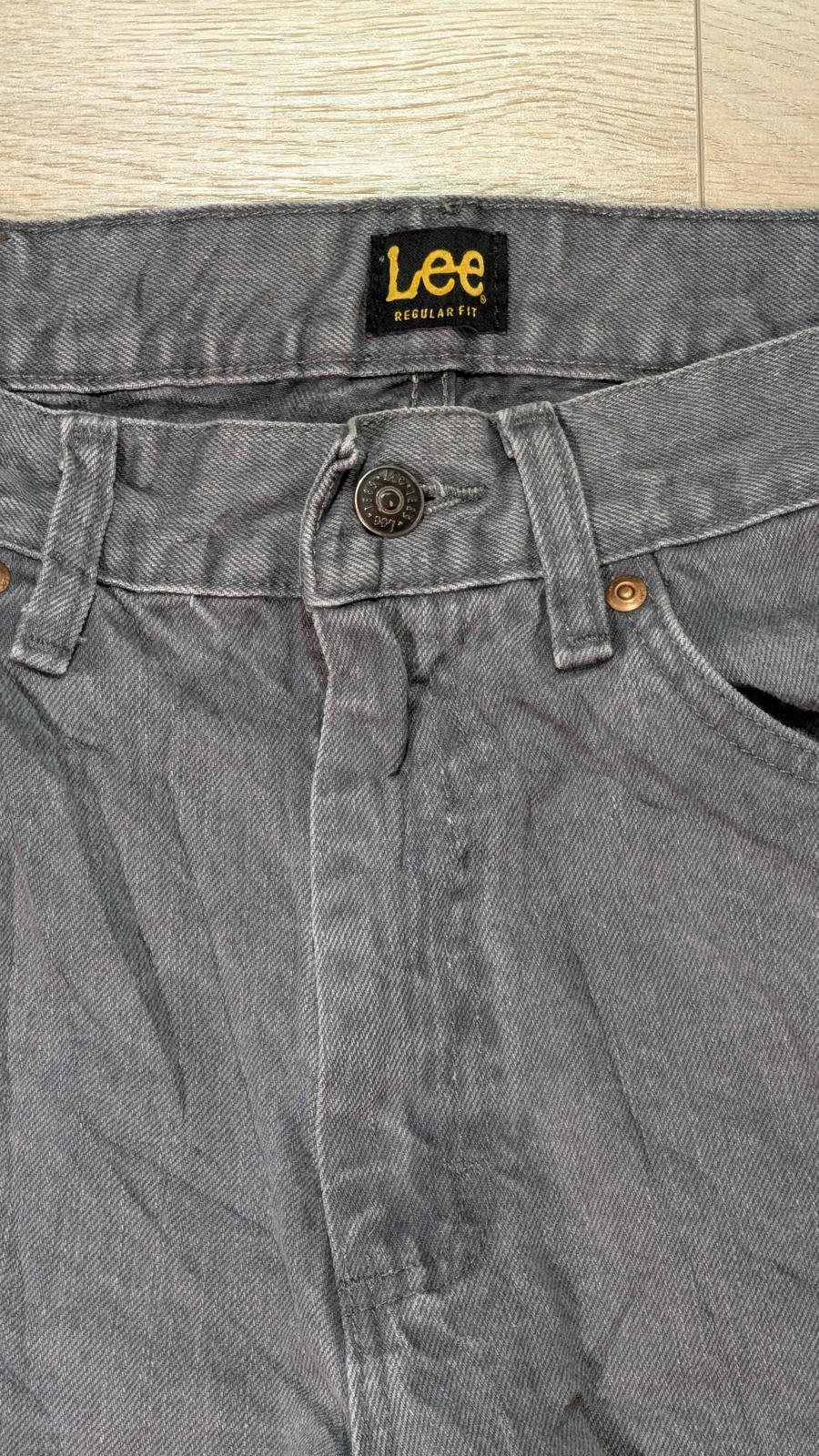 Lee Men's Regular Fit Jeans - Grey - Size 32W 36L