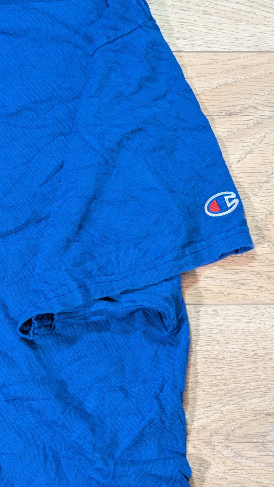 Champion Men's Sharks T Shirt - Blue - Size XL