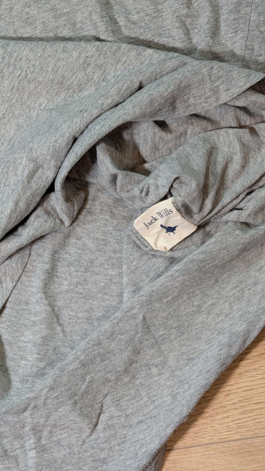 Jack Wills Women's T Shirt - Grey - Size 14