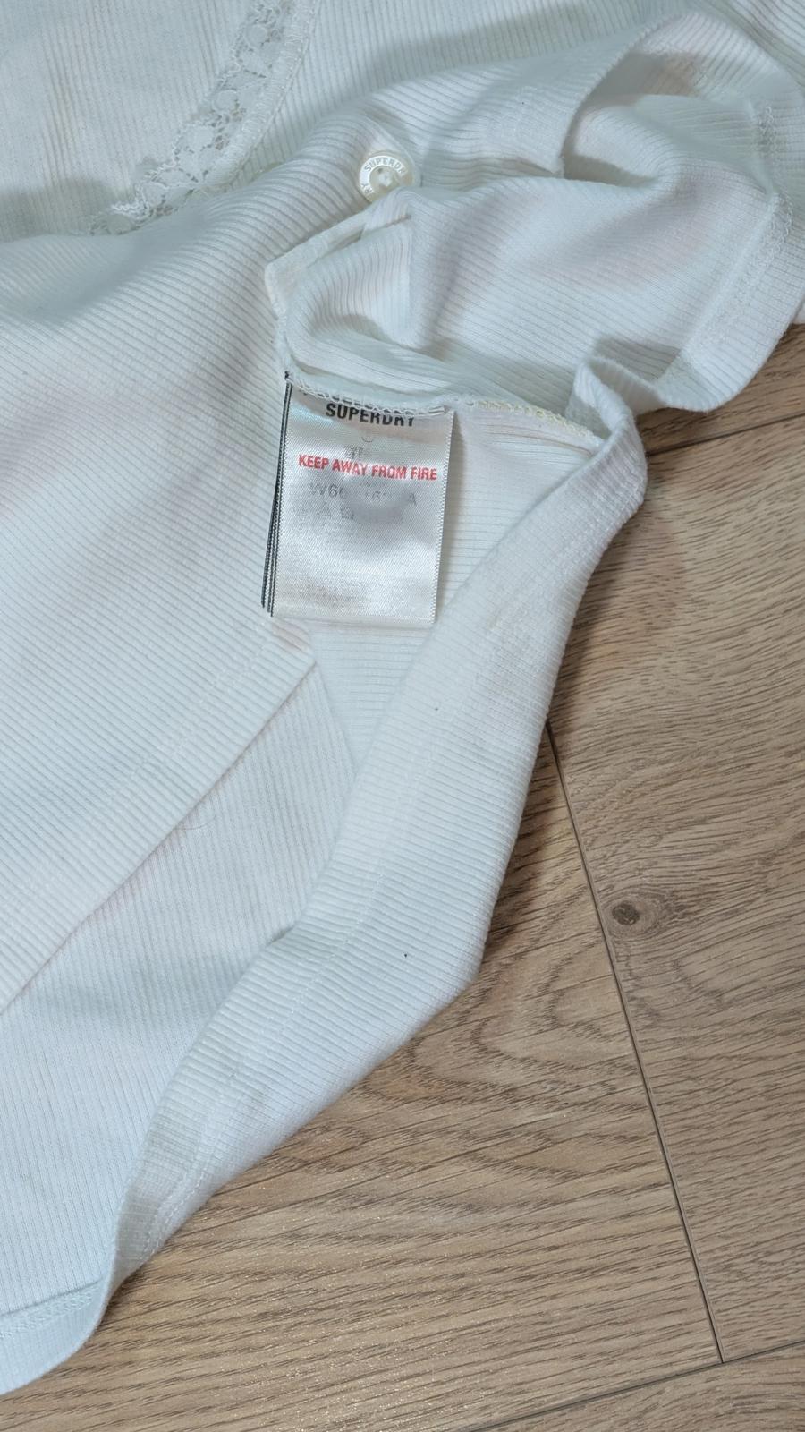 Superdry Women's Crop T Shirt - White - Size 14