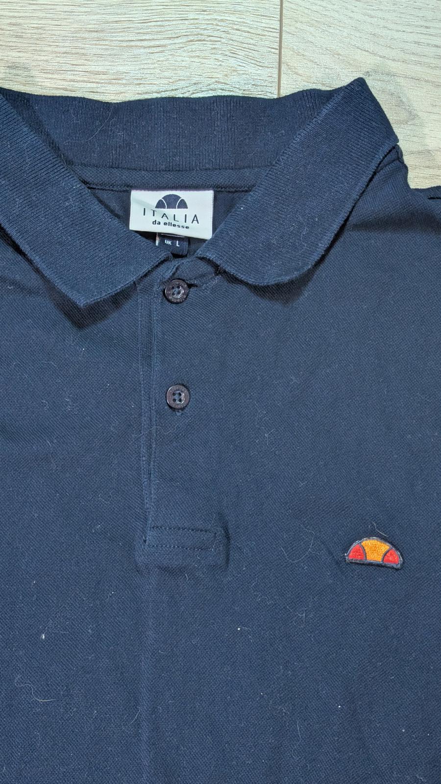 Ellesse Men's Polo T Shirt - Navy - Size Large