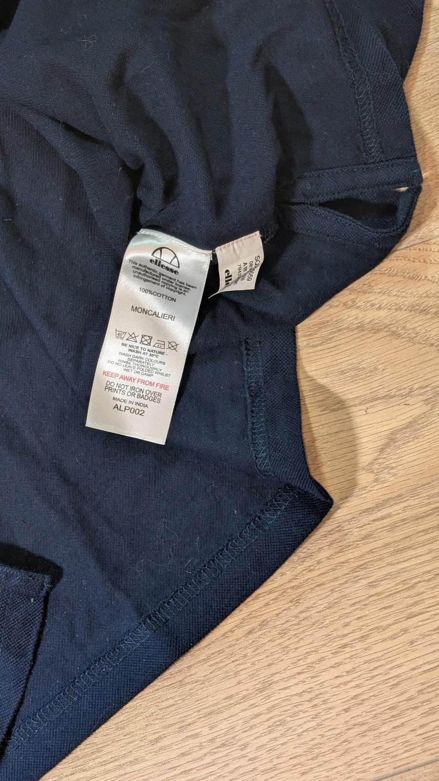 Ellesse Men's Polo T Shirt - Navy - Size Large