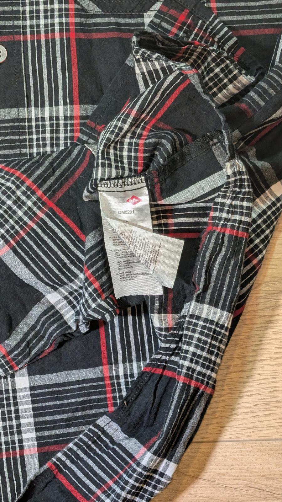 Lee Cooper Men's Check Shirt - Black - Size Large