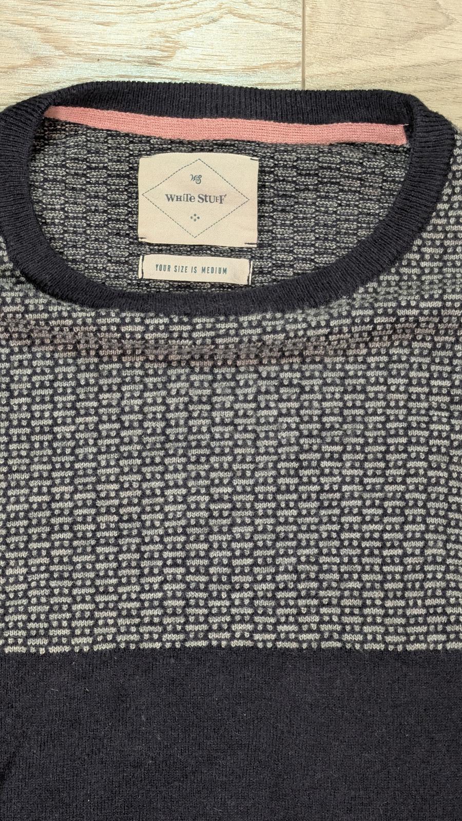 White Stuff Men's Sweatshirt Jumper - Navy - Size Medium