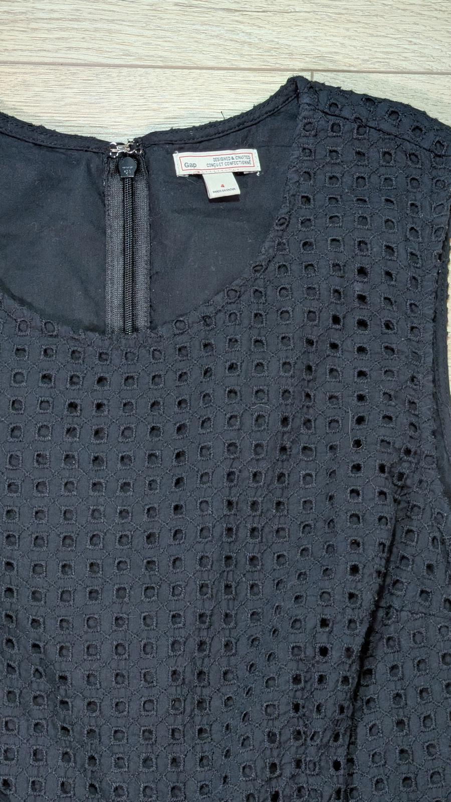 Gap Women's Eyelet Lace Dress - Navy - Size 4