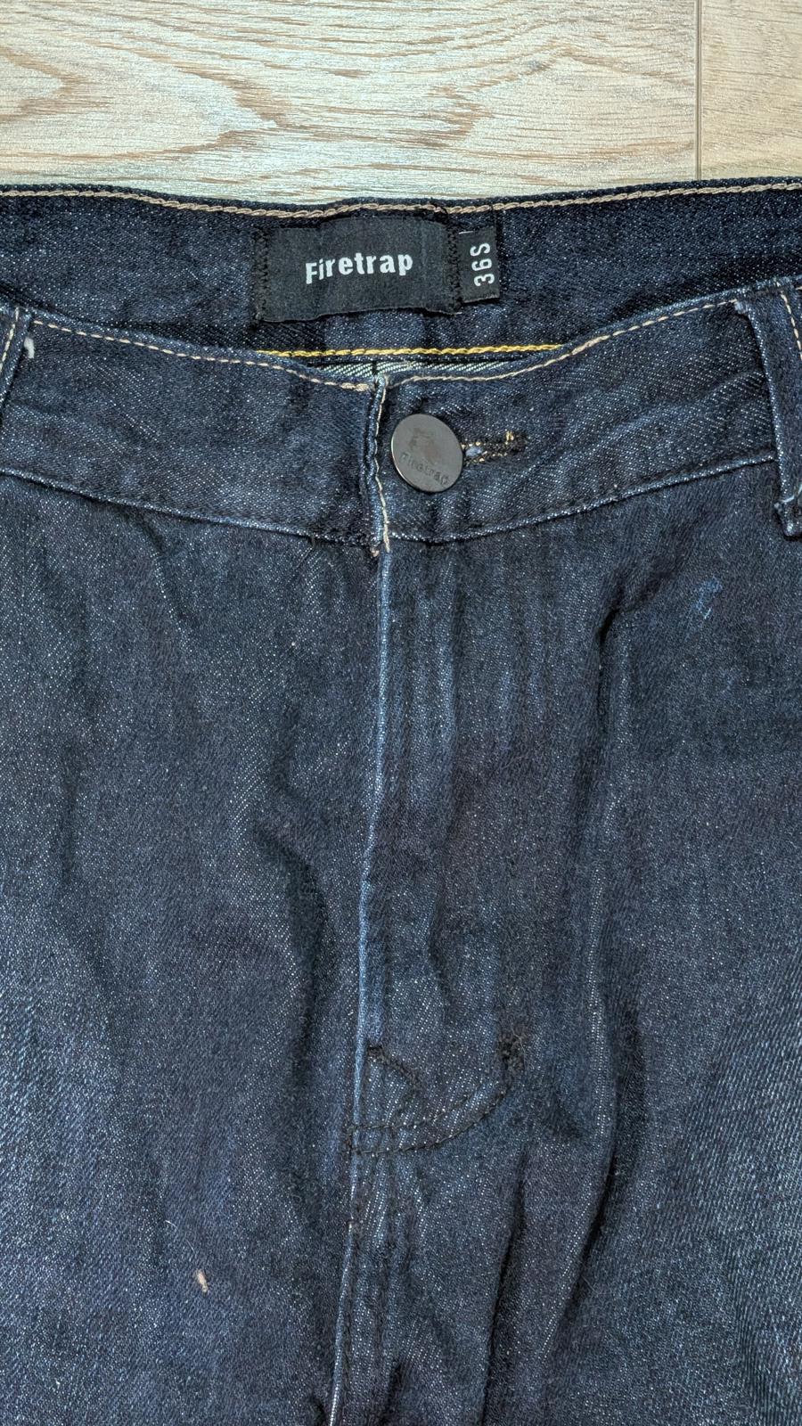 Firetrap Men's Relaxed Jeans - Blue - Size 38W 30L