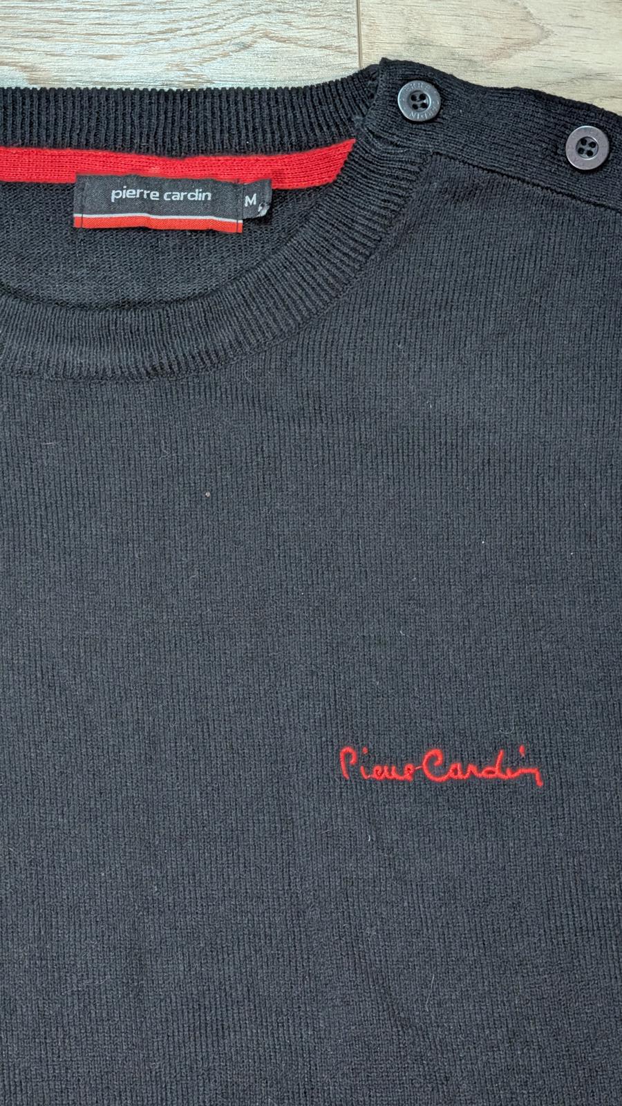 Pierre Cardin Men's Sweatshirt Jumper - Black - Size Medium