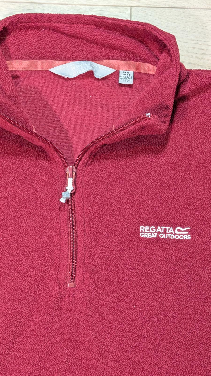 Regatta Women's 1/4 Zip Fleece Jumper - Burgundy - Size 18