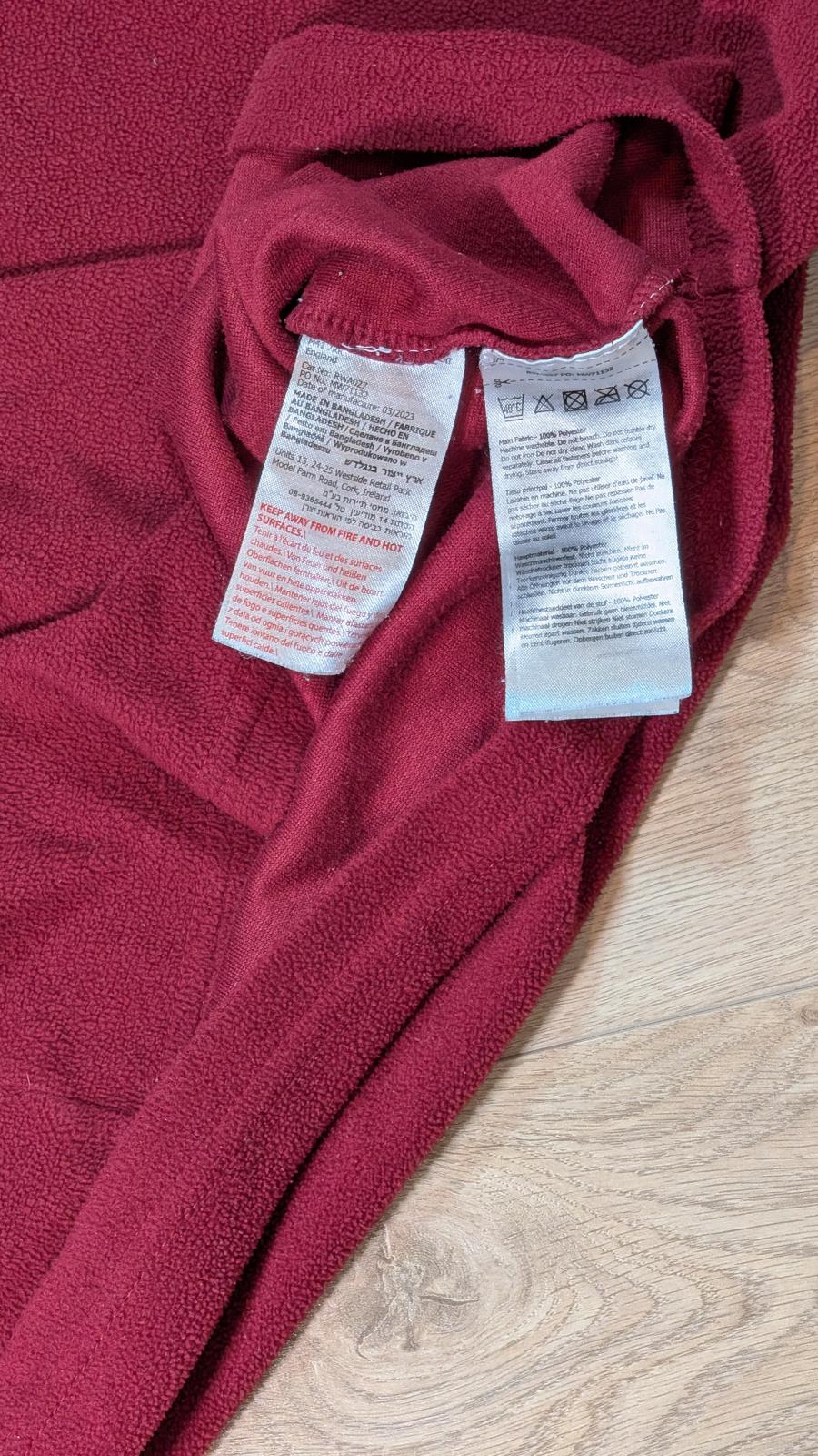 Regatta Women's 1/4 Zip Fleece Jumper - Burgundy - Size 18