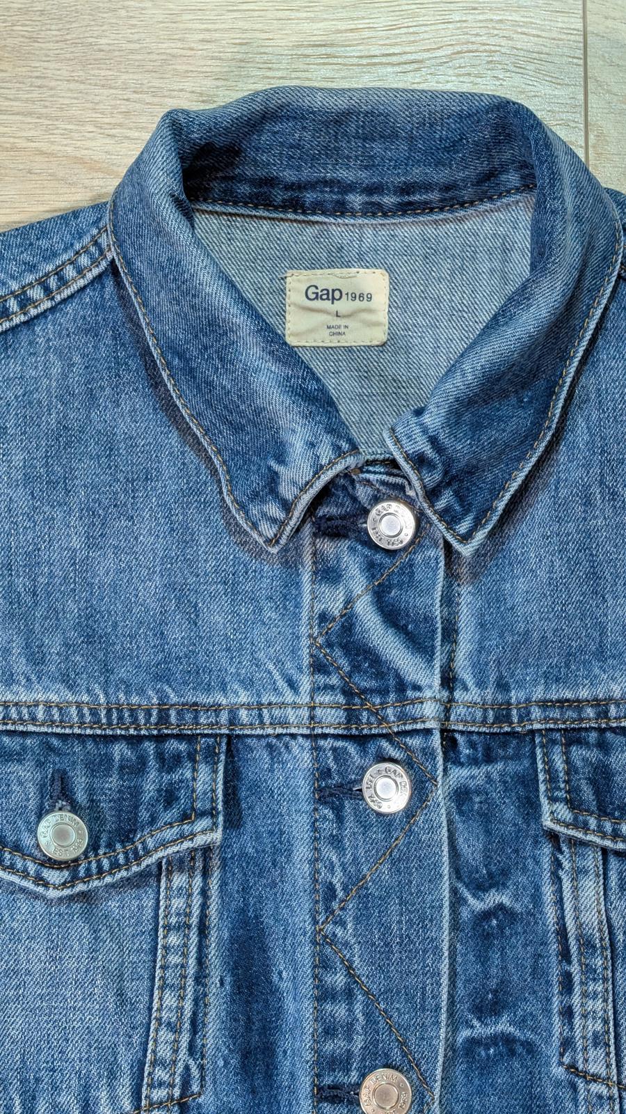 Gap Women's Denim Jacket - Blue - Size Large