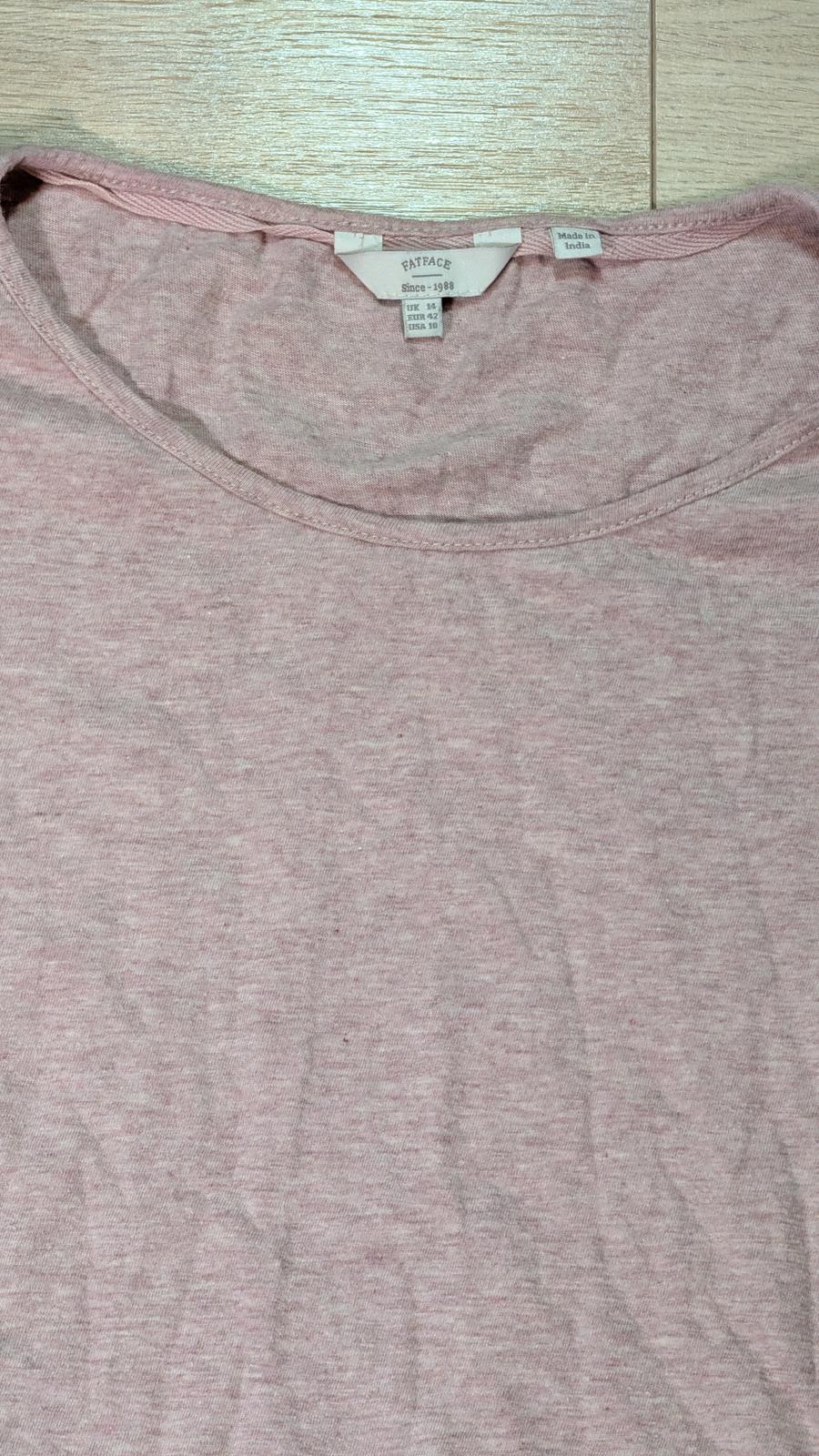FatFace Women's T Shirt - Pink - Size 14