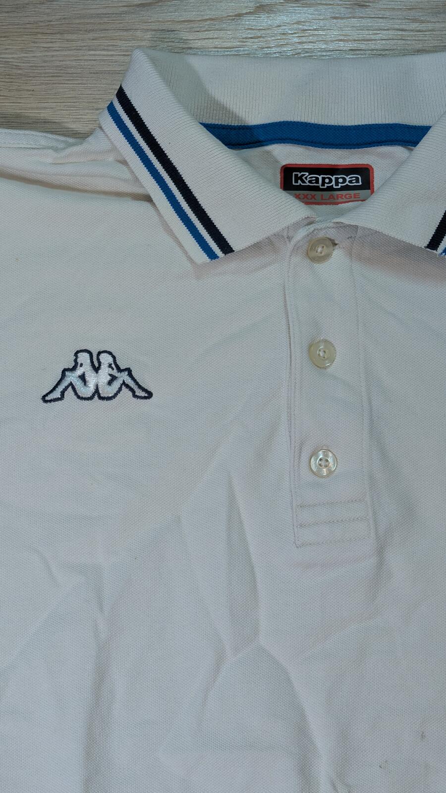 Kappa Men's Polo T Shirt - White - Size XXXL