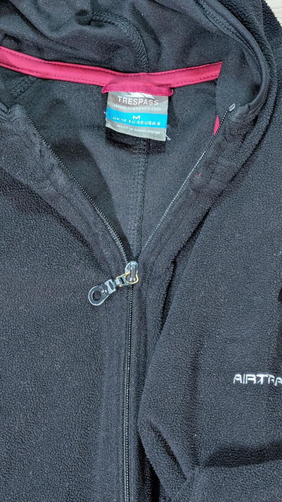 Trespass Women's Fleece Jacket - Black - Size Medium 12