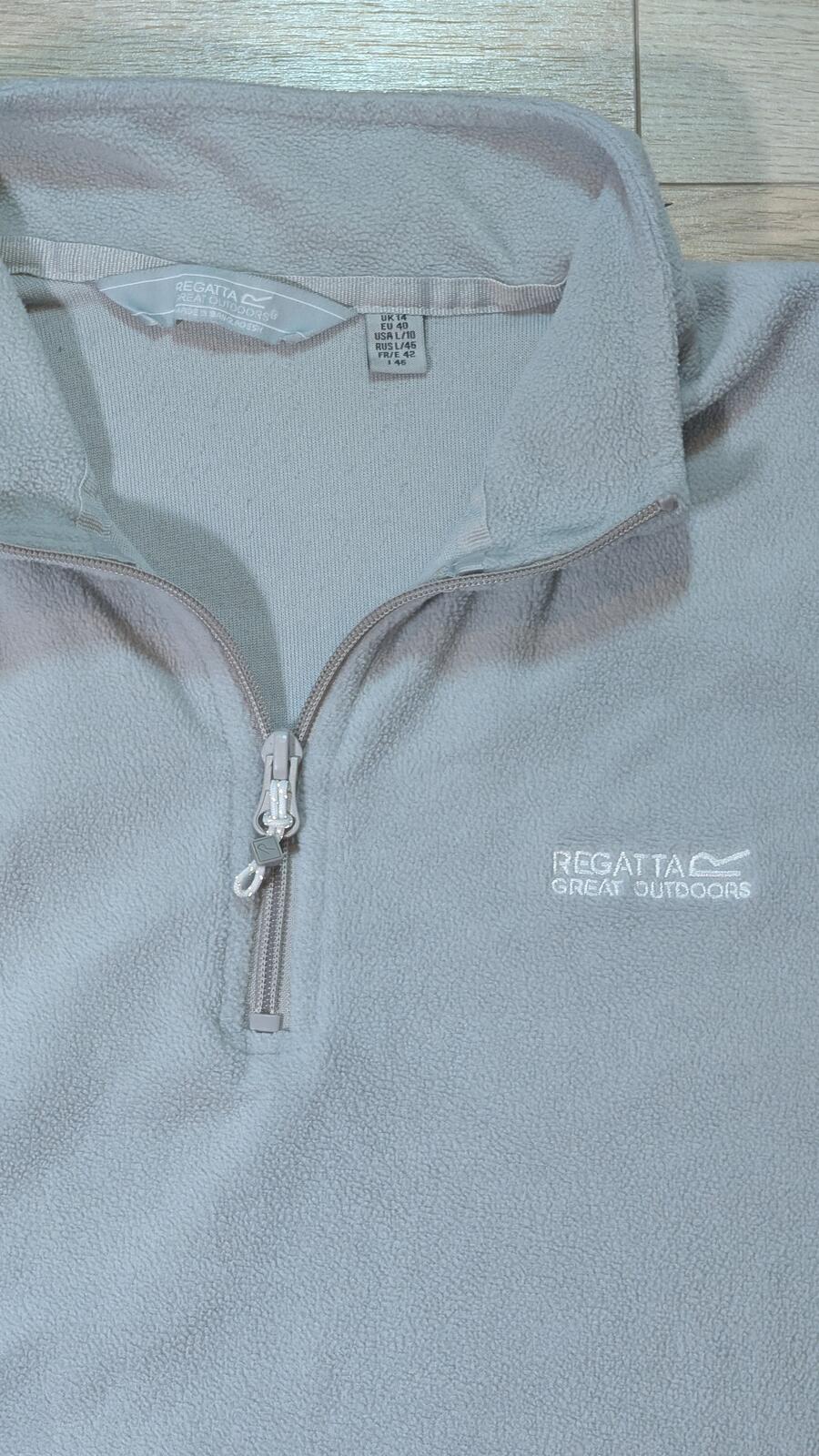 Regatta Women's 1/4 Zip Fleece Jumper - Grey - Size 14