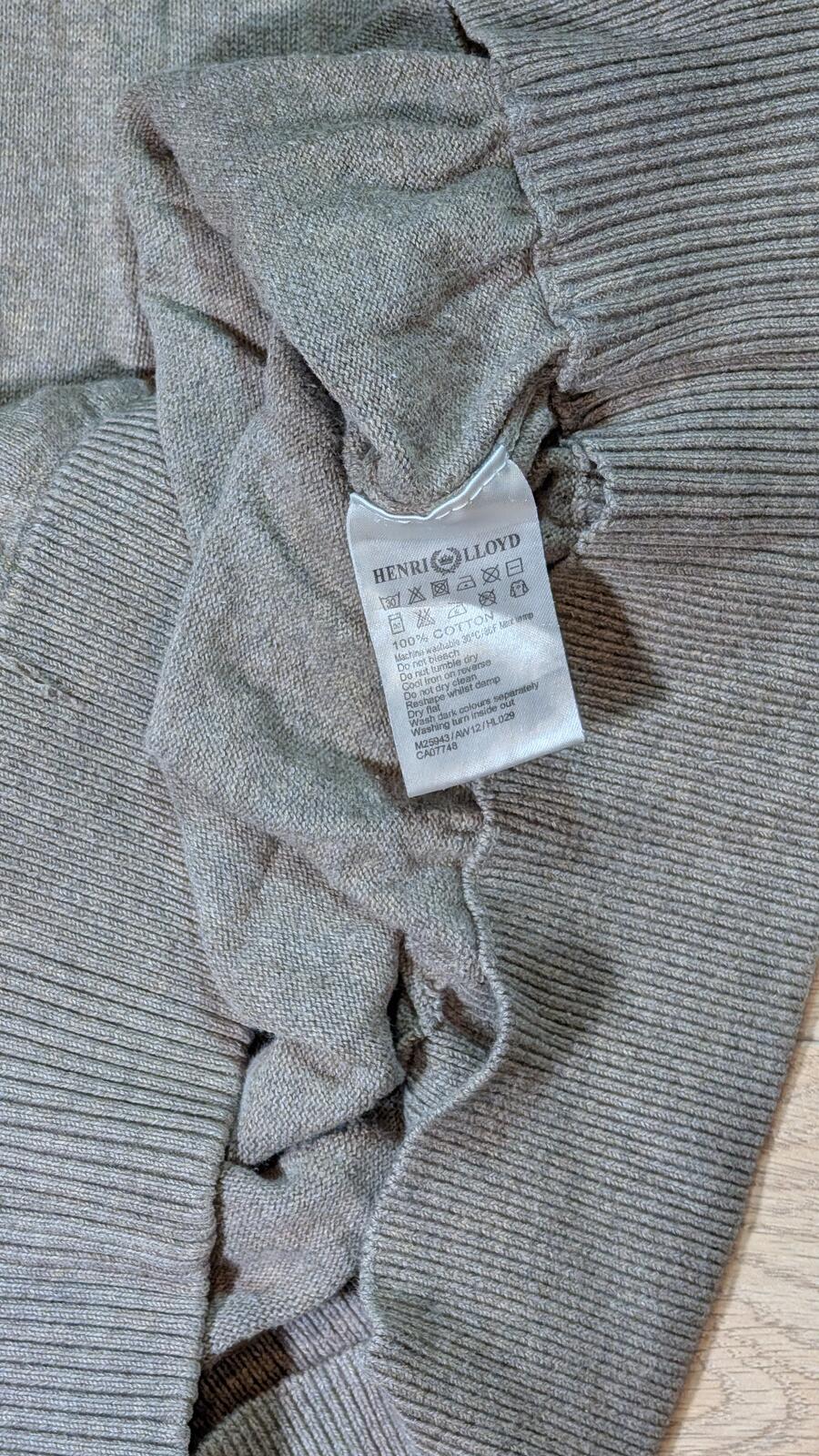 Henri Lloyd Men's 1/4 Zip Jumper - Brown - Size XL