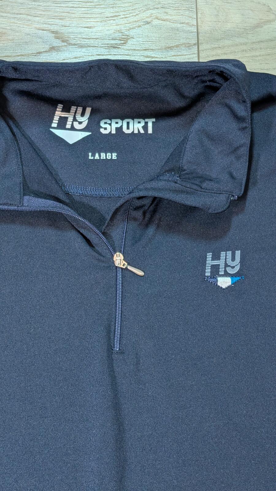 HY Sport Women's Riding T Shirt - Navy - Size Large