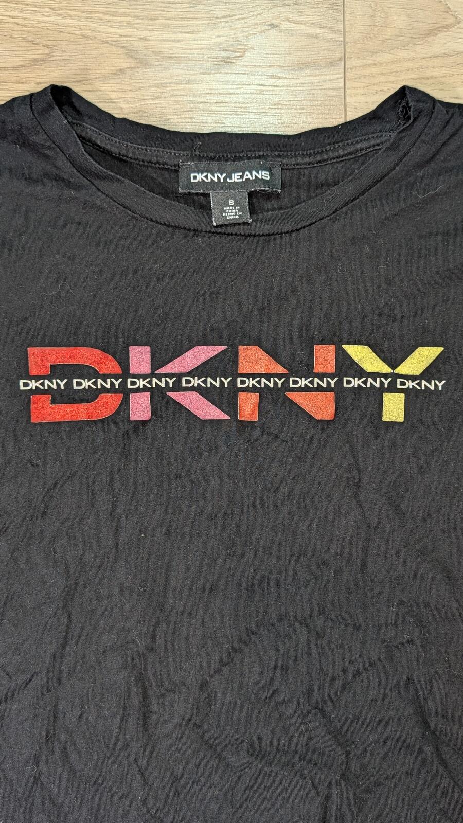 DKNY Women's T Shirt - Black - Size Small