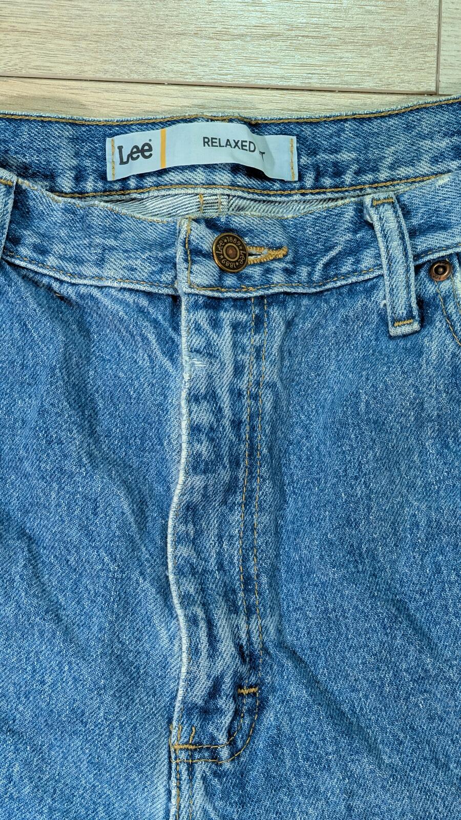 Lee Men's Relaxed Fit Jeans - Blue - Size 40W 32L