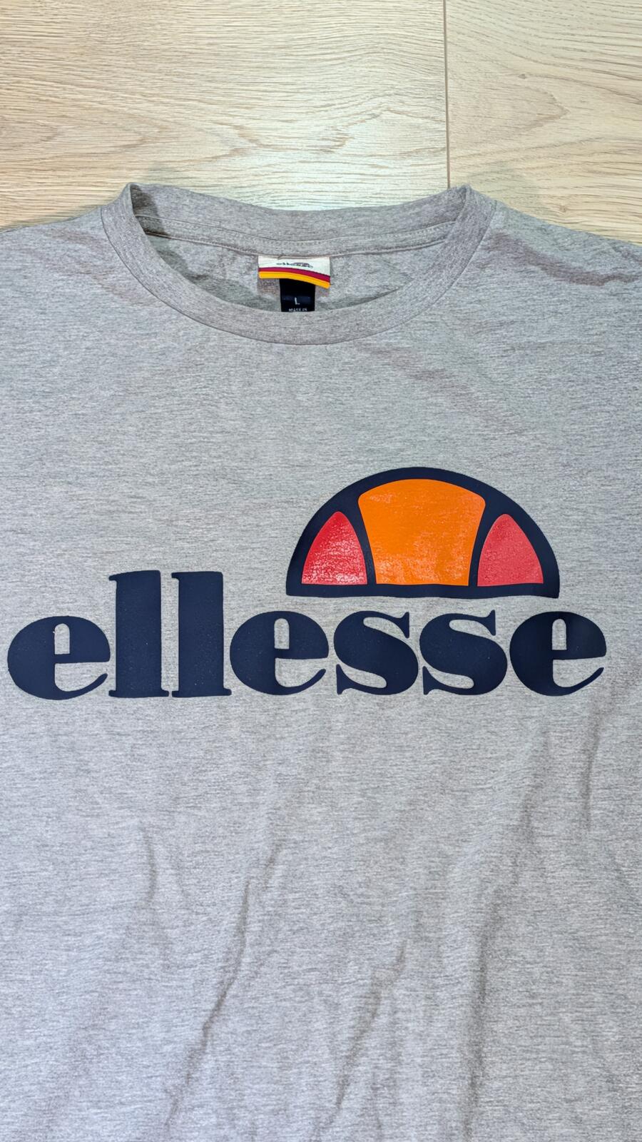 Ellesse Men's T Shirt - Grey - Size Large