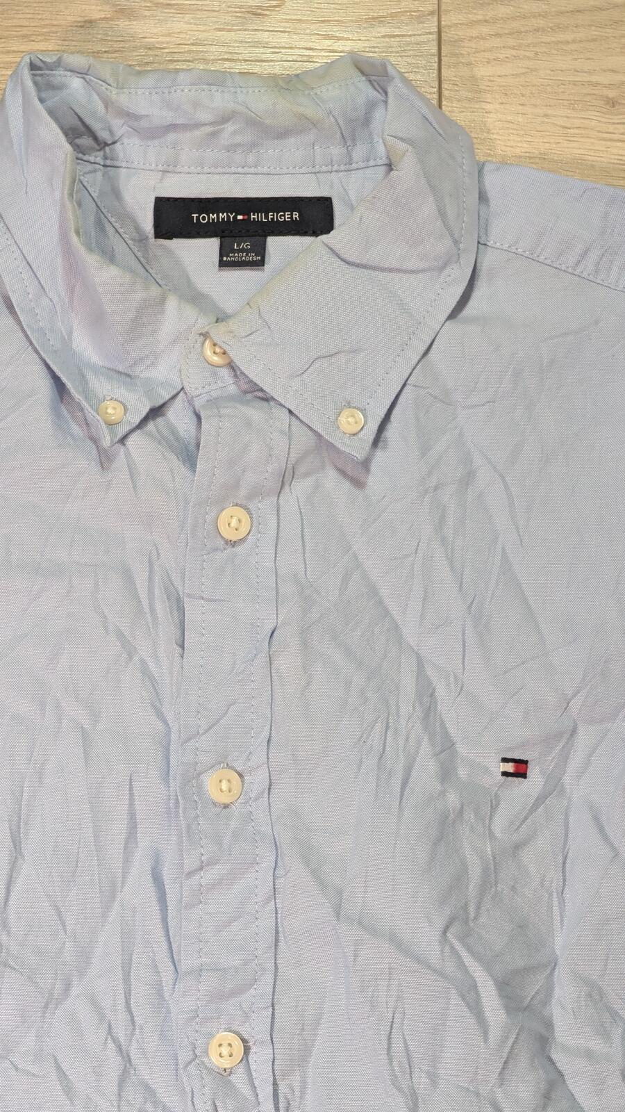 Tommy Hilfiger Men's Shirt - Blue - Size Large