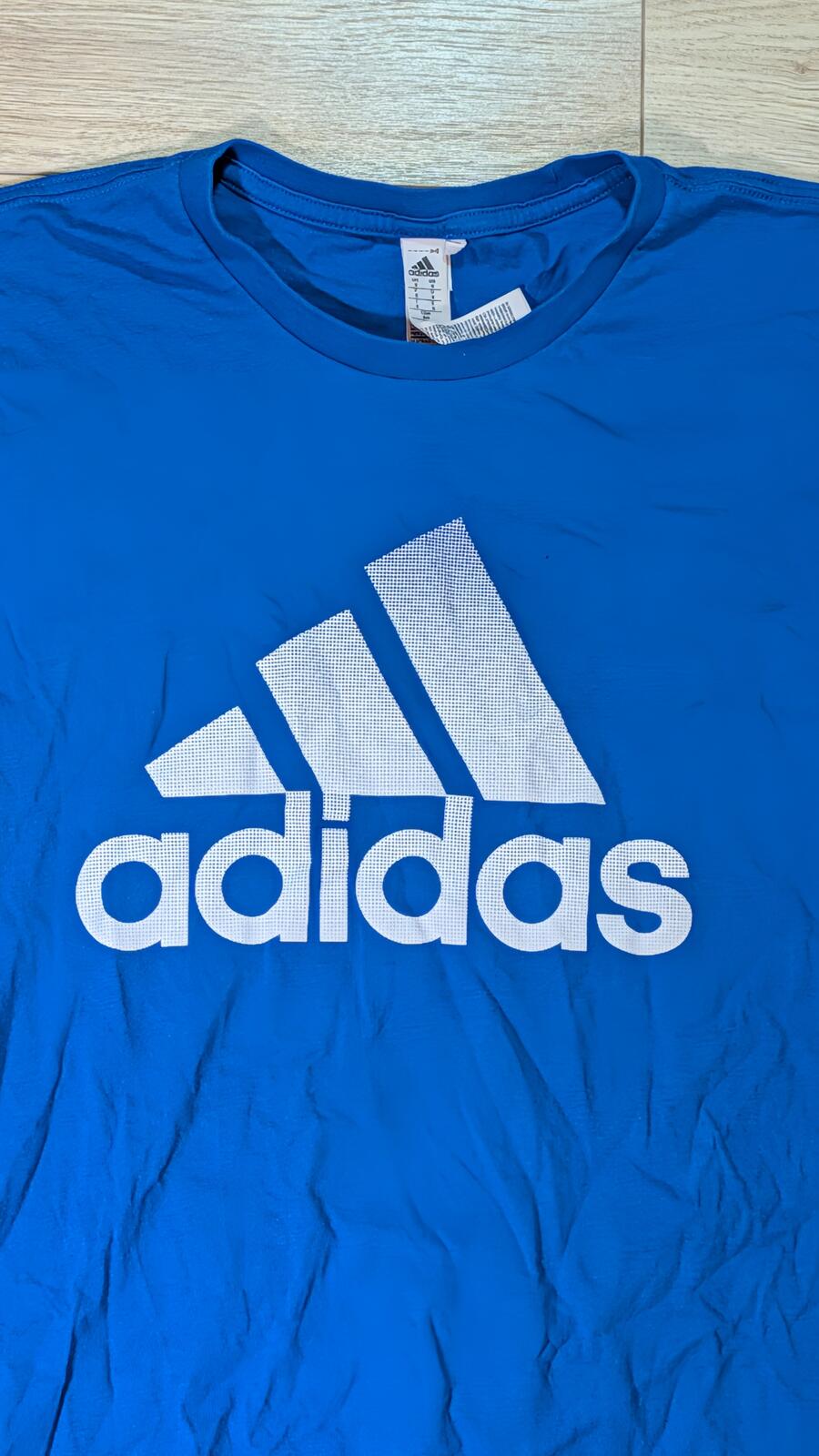 Adidas Men's T Shirt - Blue - Size Small