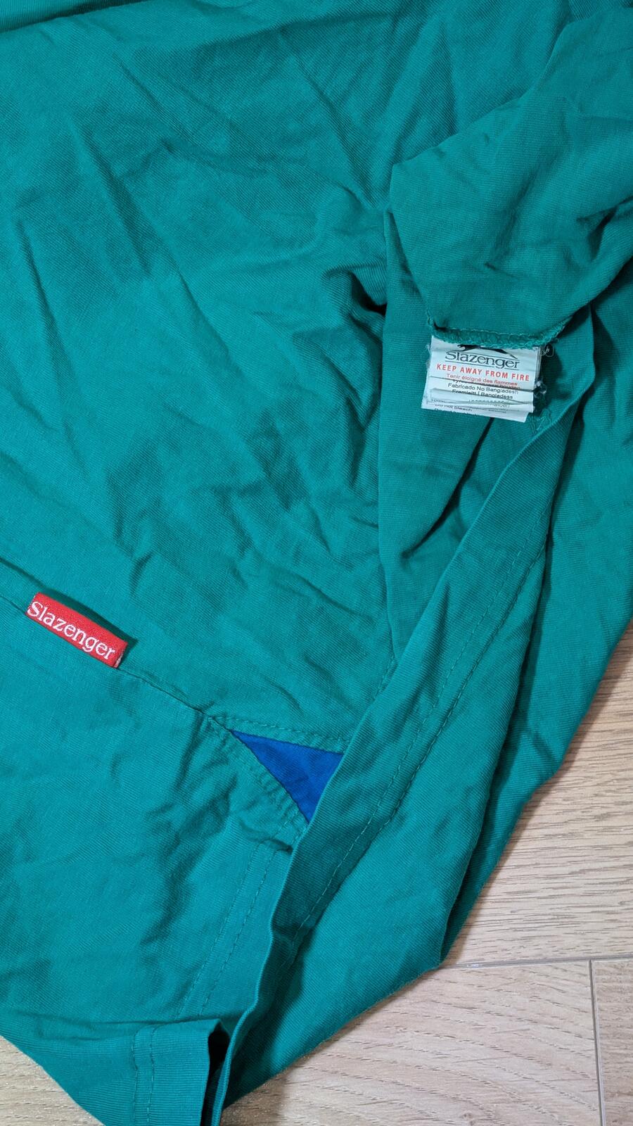 Slazenger Men's T Shirt - Green - Size Medium