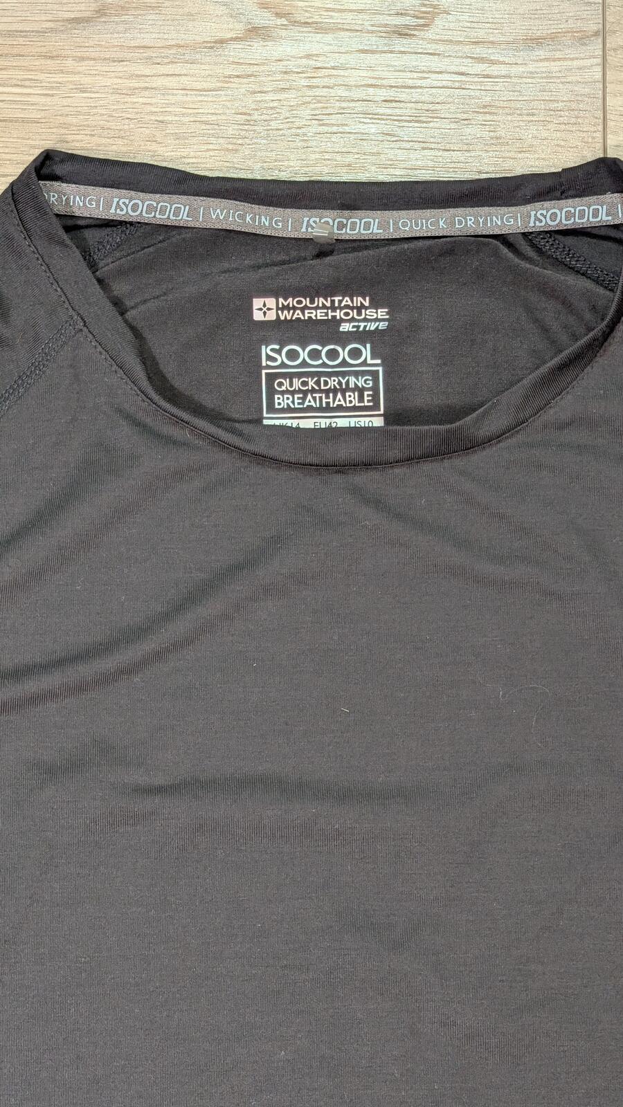 Mountain Warehouse Women's Isocool T Shirt - Black - Size 14