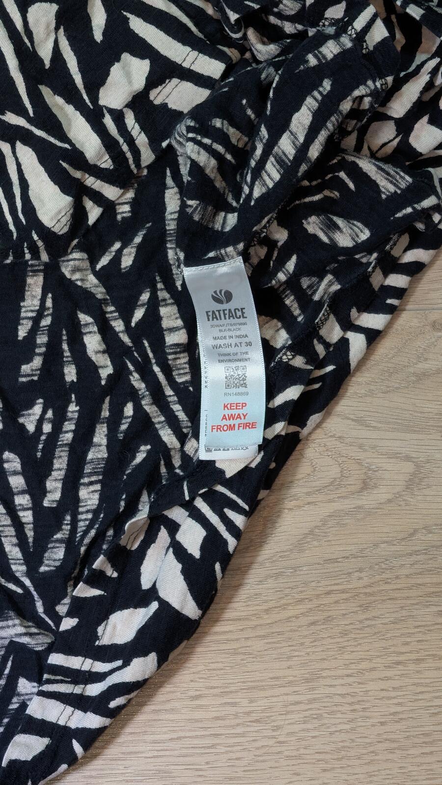 FatFace Women's Shirt - Black - Size 14