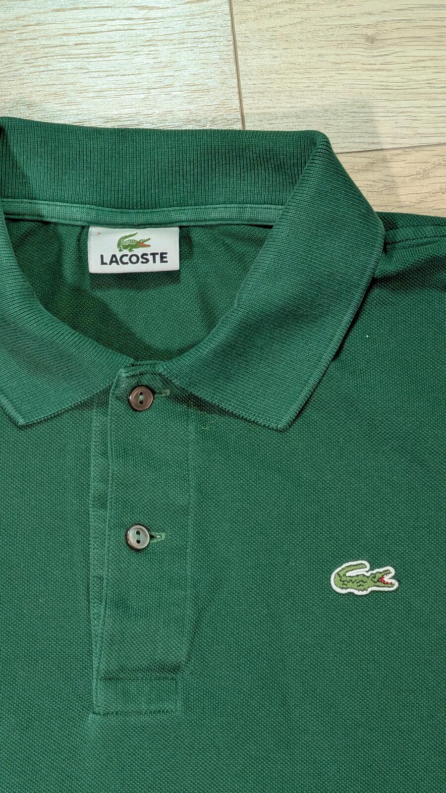 Lacoste Men's Polo T Shirt - Green - Size 7 / XXL