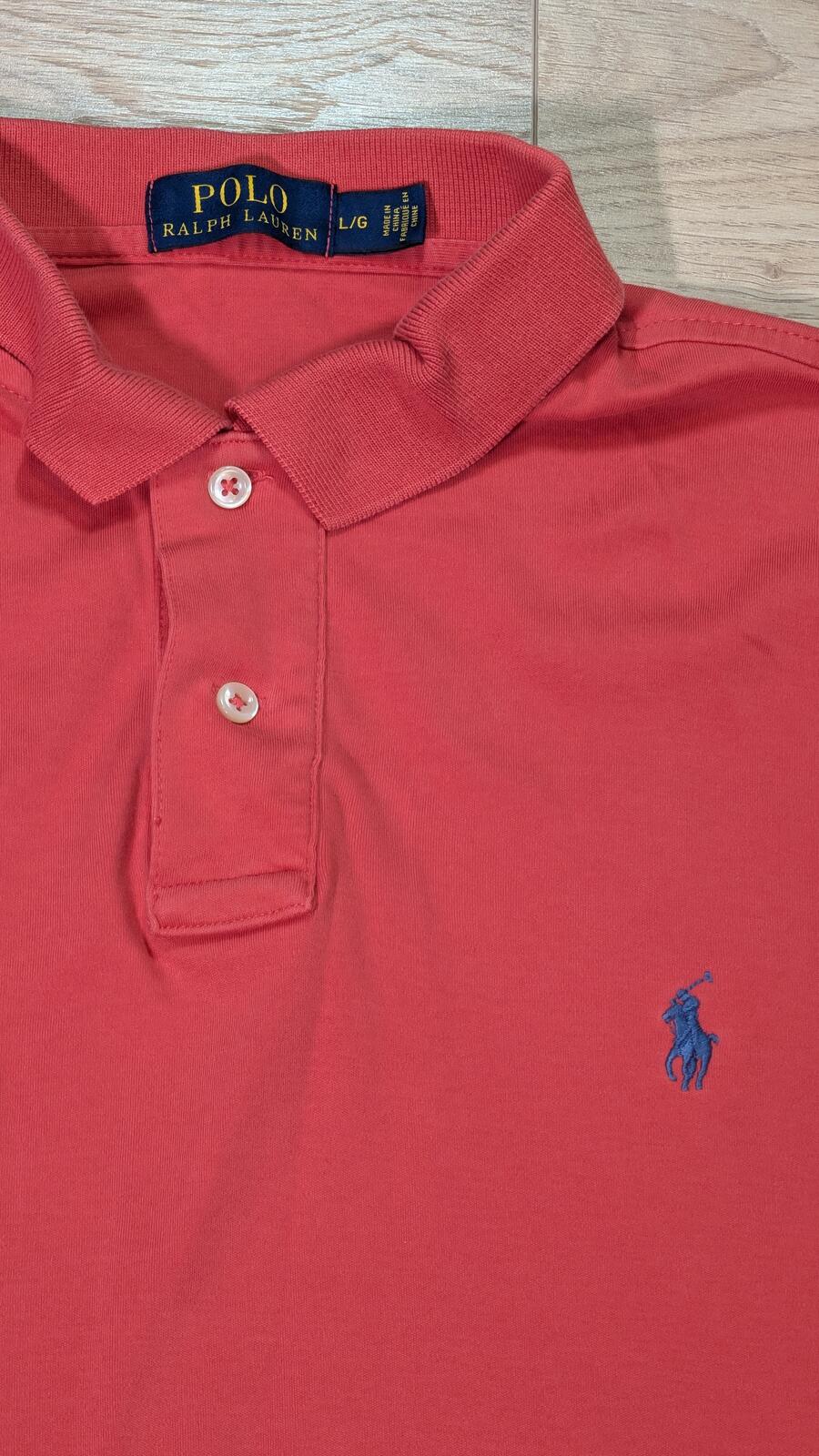 Ralph Lauren Men's Polo T Shirt - Red - Size Large