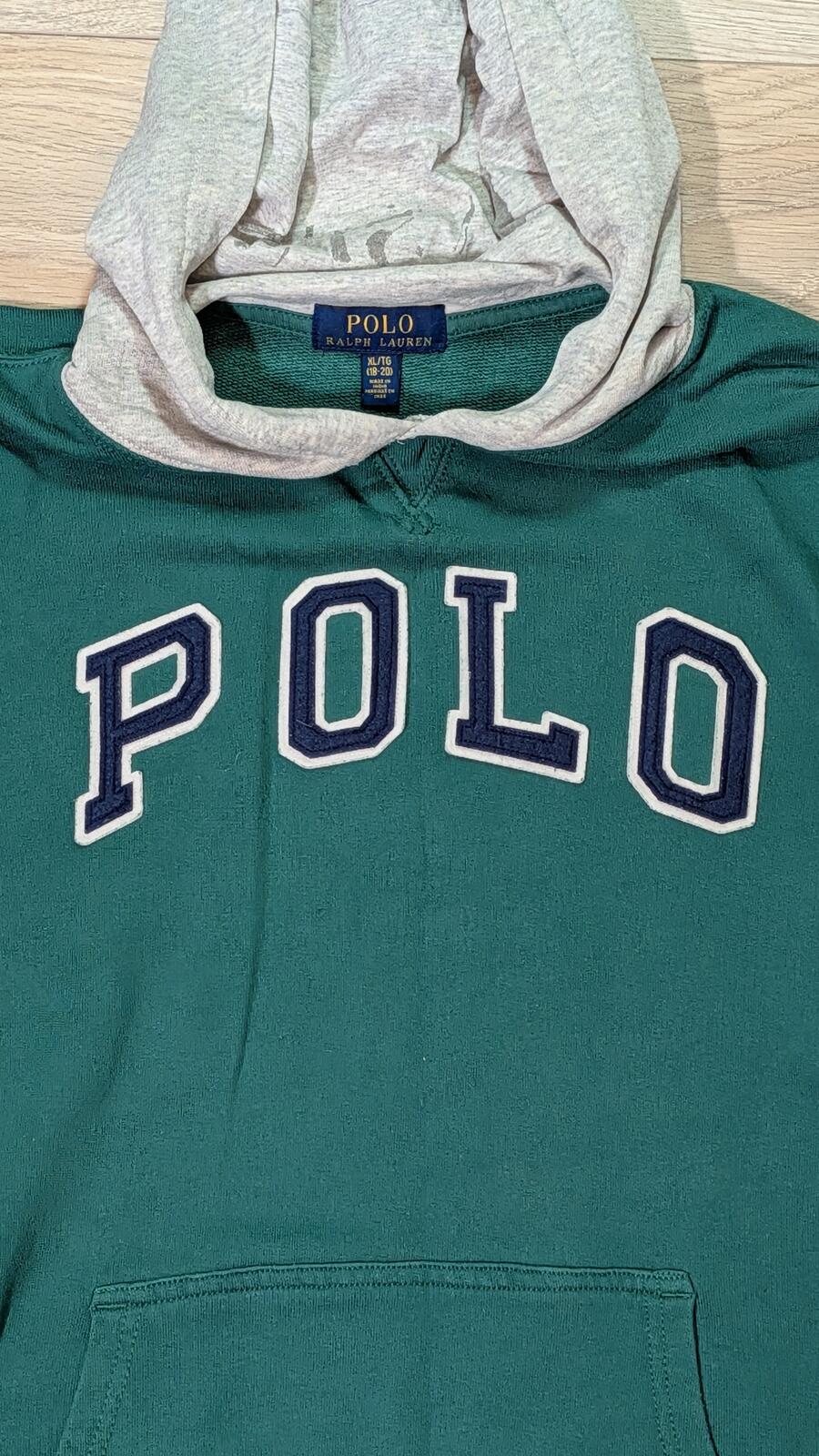 Ralph Lauren Men's Hoodie Sweatshirt - Green - Size Small