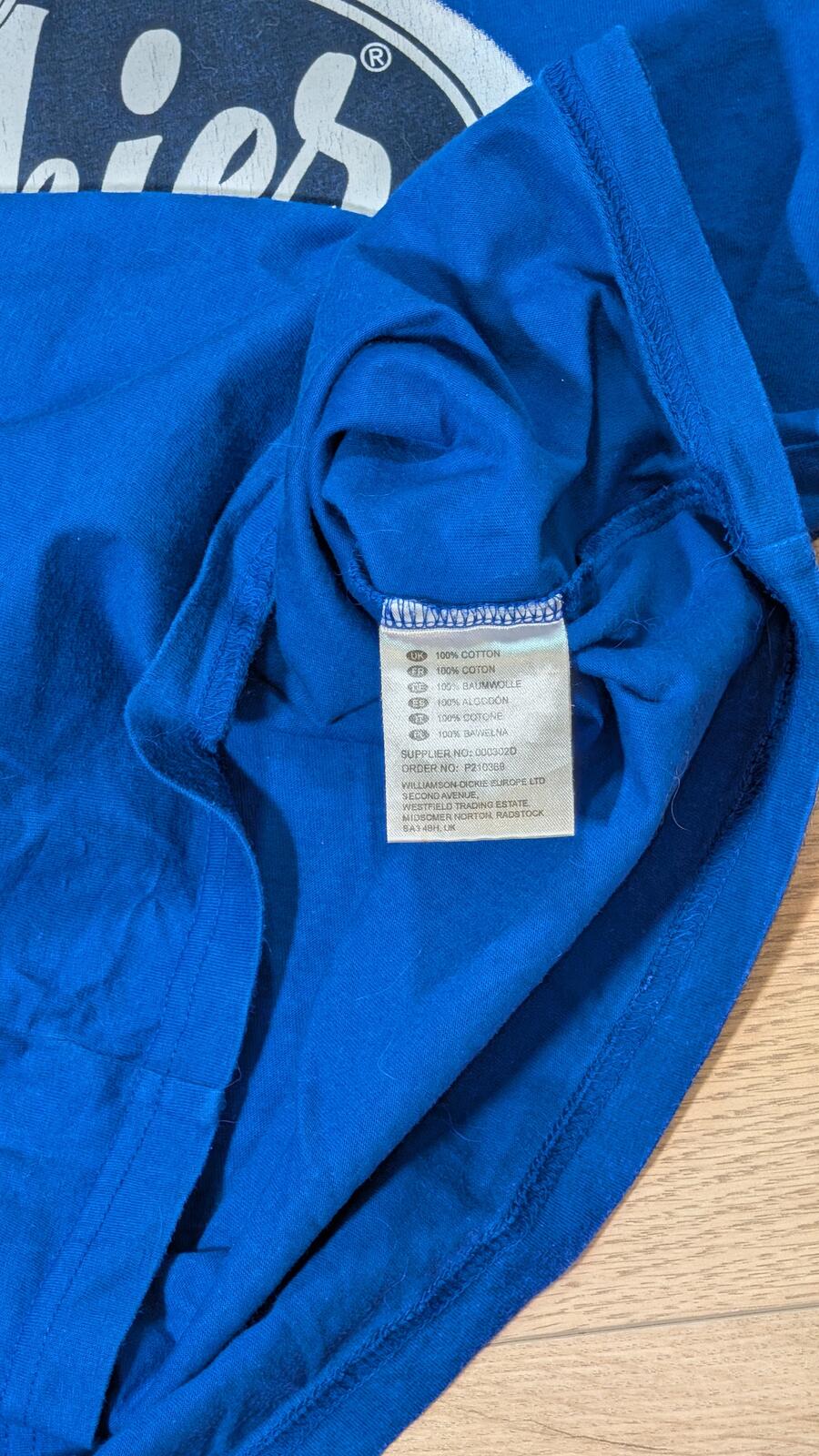 Dickies Men's T Shirt - Blue - Size Medium