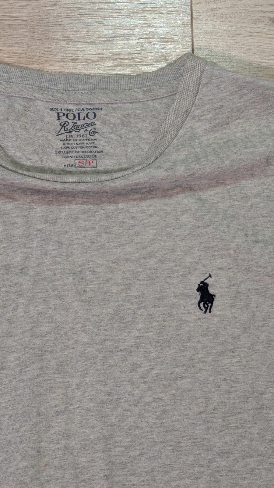 Ralph Lauren Men's T Shirt - Grey - Size Small