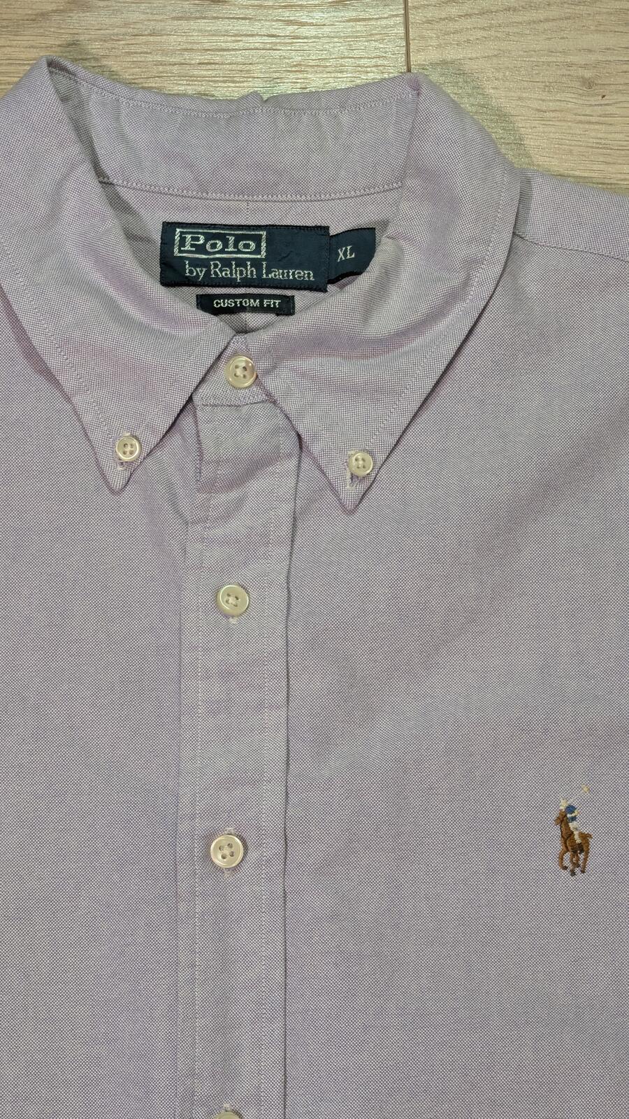 Ralph Lauren Men's Custom Fit Shirt - Purple - Size XL