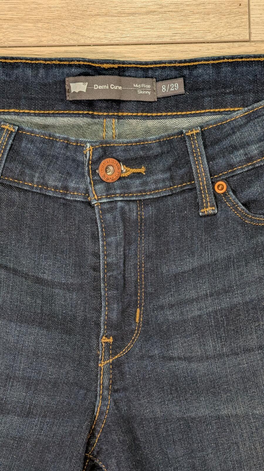 Levi's Women's Demi Curve Mid Rise Skinny Jeans - Blue - Size 29W 30L