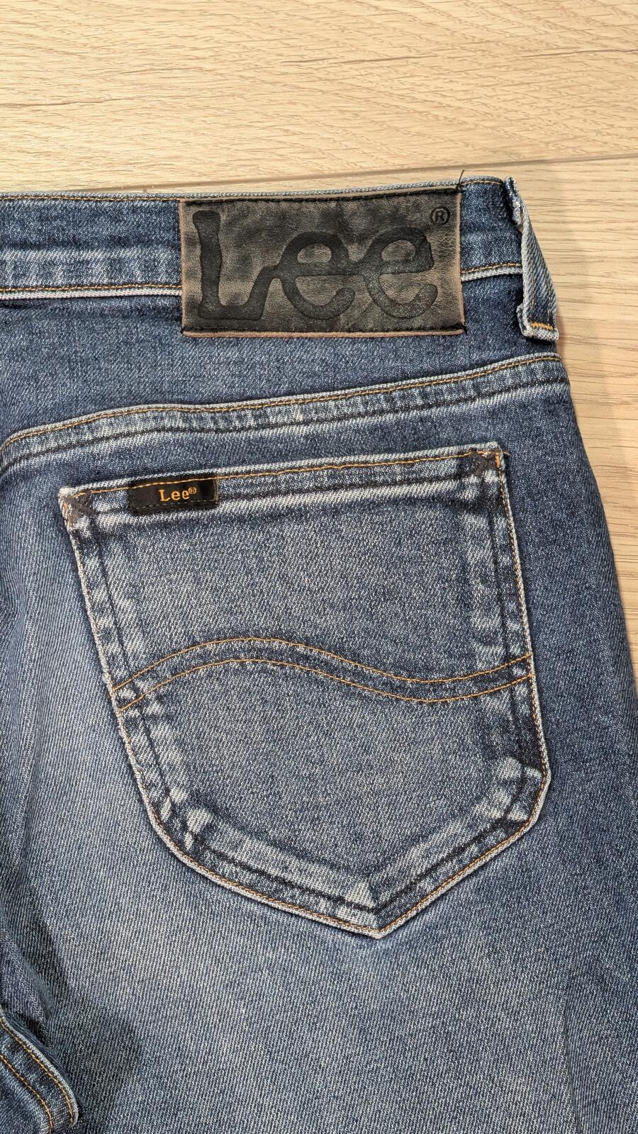 Lee Men's Rider Straight Jeans - Blue - Size 30W 32L
