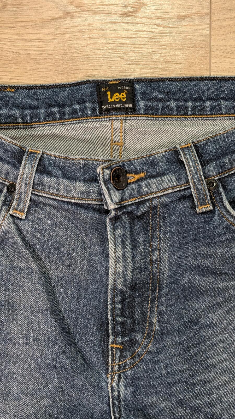 Lee Men's Rider Straight Jeans - Blue - Size 30W 32L