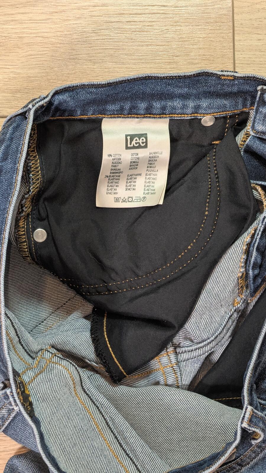 Lee Men's Rider Straight Jeans - Blue - Size 30W 32L