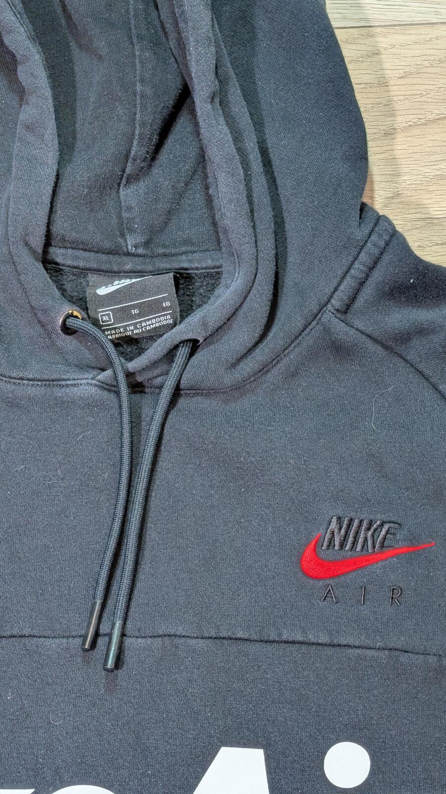 Nike Men's Hoodie Sweatshirt - Black - Size XL