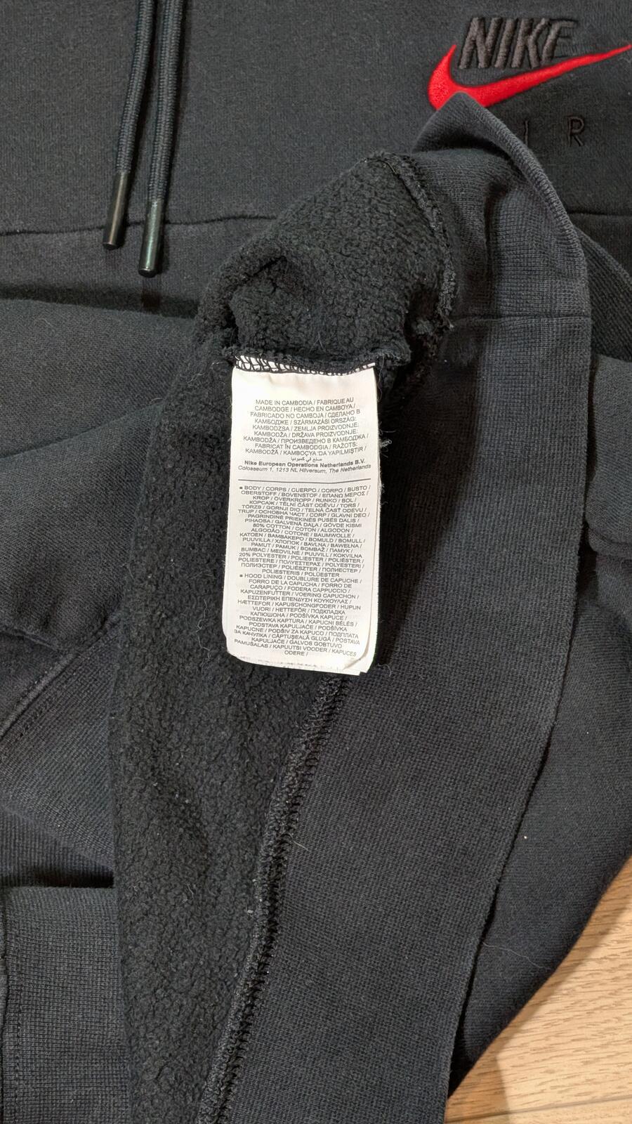 Nike Men's Hoodie Sweatshirt - Black - Size XL