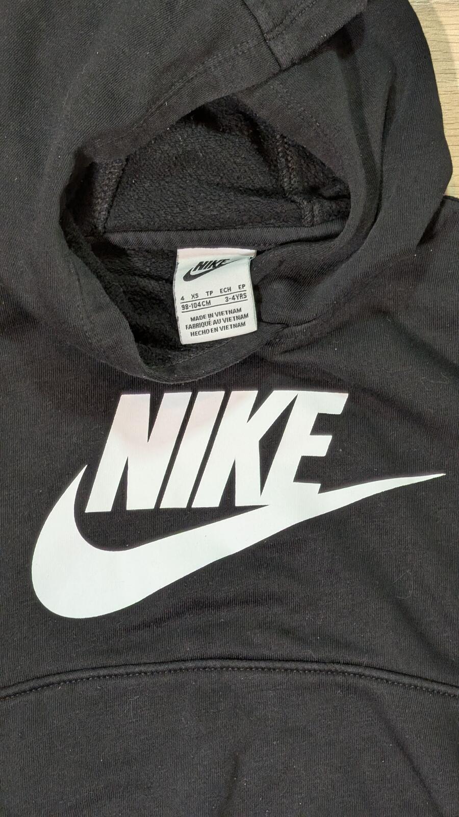 Nike Boy's Hoodie Sweatshirt - Black - Size 3-4 Years